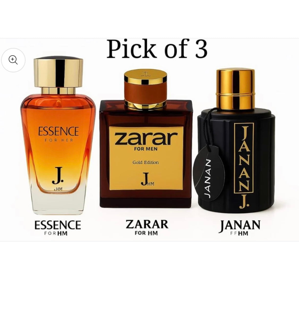 (Pack of 3) Janan Gold + Zarar + Essence